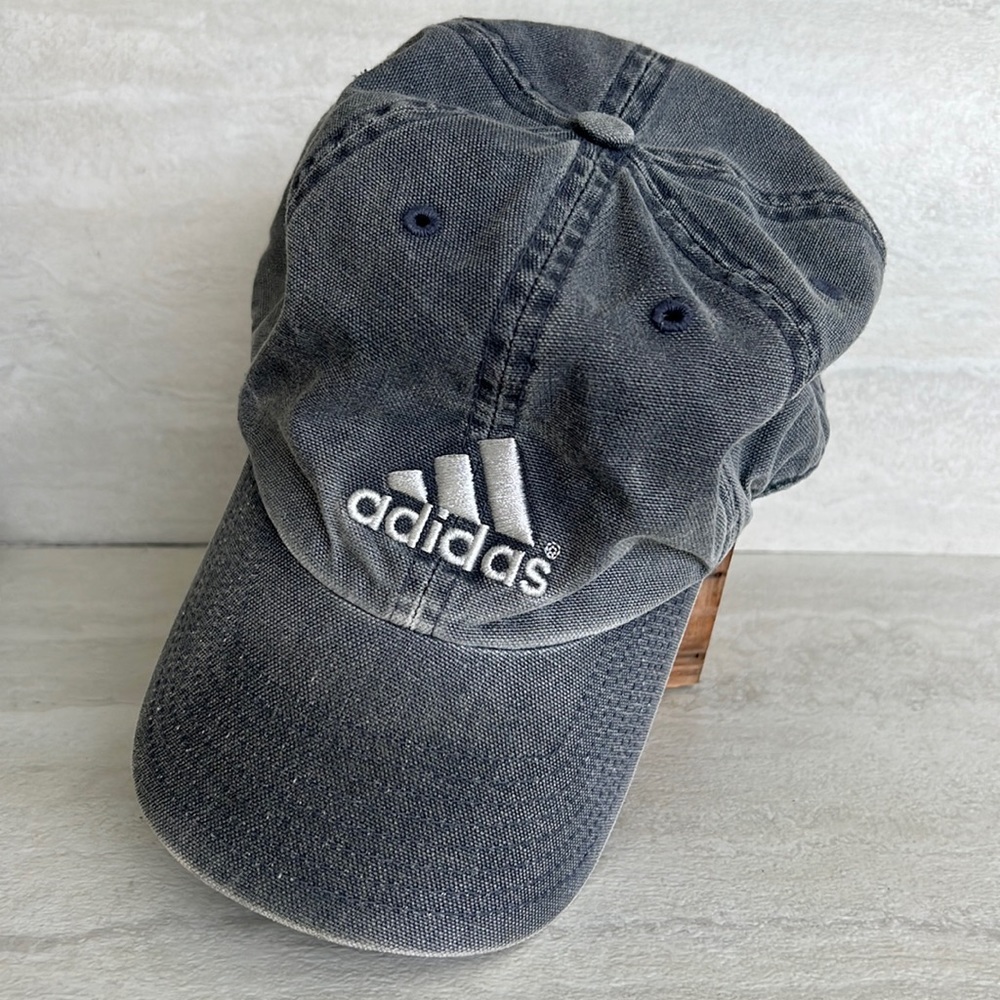Adidas gray faded baseball hat unisex